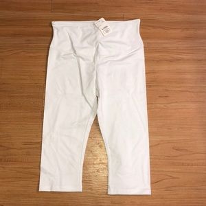 White Capri Leggings